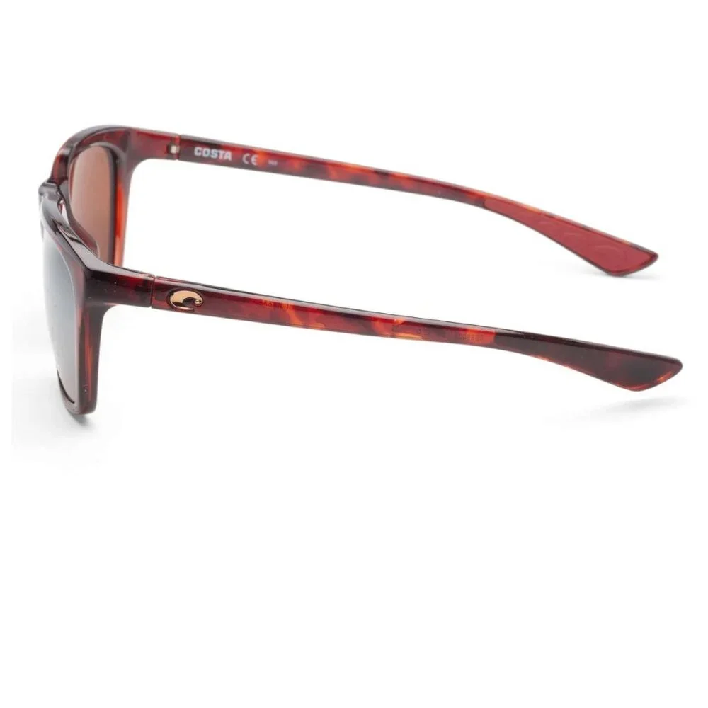 NEW COSTA Cheeca 6S9005-900513-57 Polarized Sunglasses – Brown Rectangular 57mm